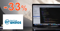 Slevový kód -33% na VPS SSD a VPS ON na Wedos.cz